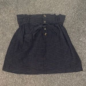 American Eagle Plaid Skirt with Tie